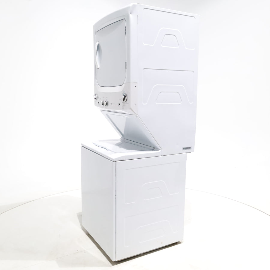 GE 3.2 cu. ft. Washer and 5.9 cu. ft. Electric Dryer Laundry Center with Rotary- Electromagnetic Controls - Certified Refurbished