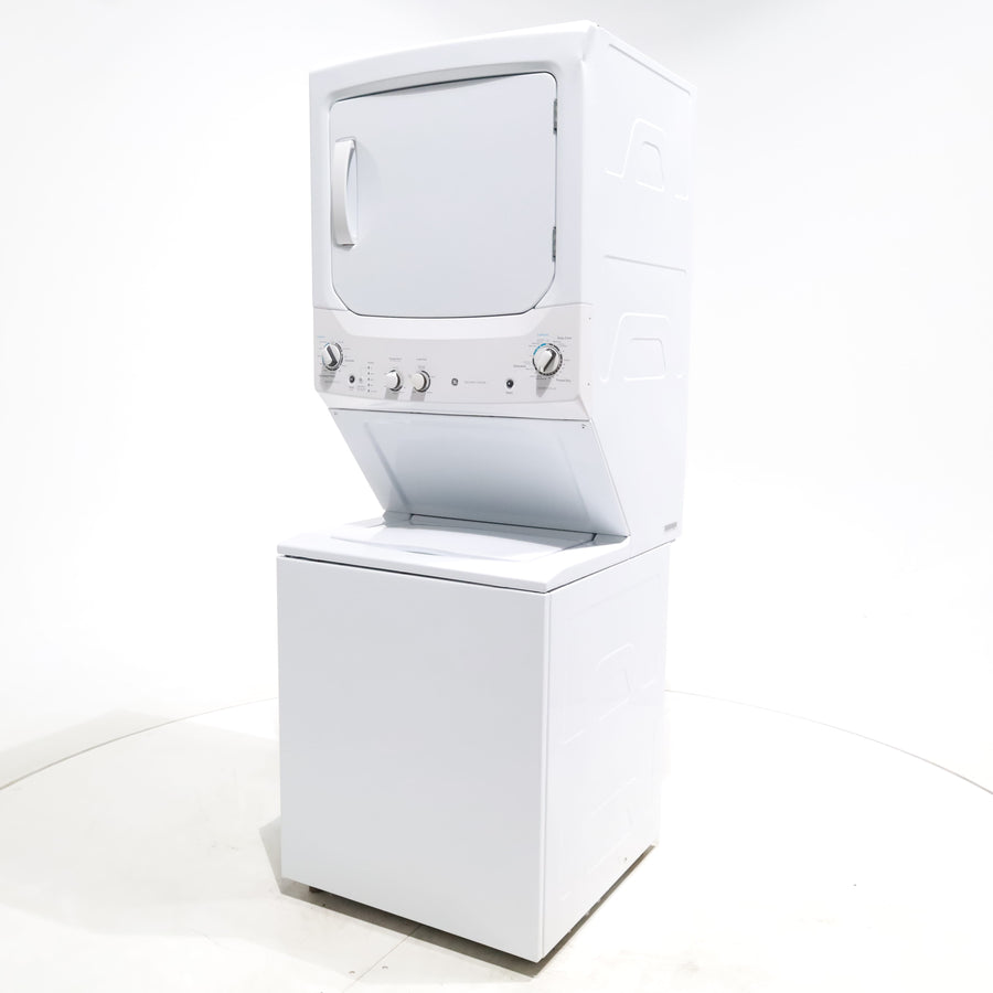 GE 3.2 cu. ft. Washer and 5.9 cu. ft. Electric Dryer Laundry Center with Rotary- Electromagnetic Controls - Certified Refurbished