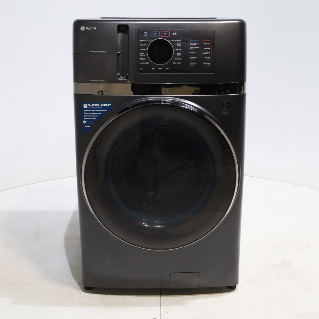 Pictures of Carbon Graphite ENERGY STAR  GE Profile 4.5 cu. ft. Capacity Front Load Combo Washing Machine and Electric Dryer with Ventless Heat Pump Technology - Scratch & Dent - Minor - Neu Appliance Outlet - Discount Appliance Outlet in Austin, Tx