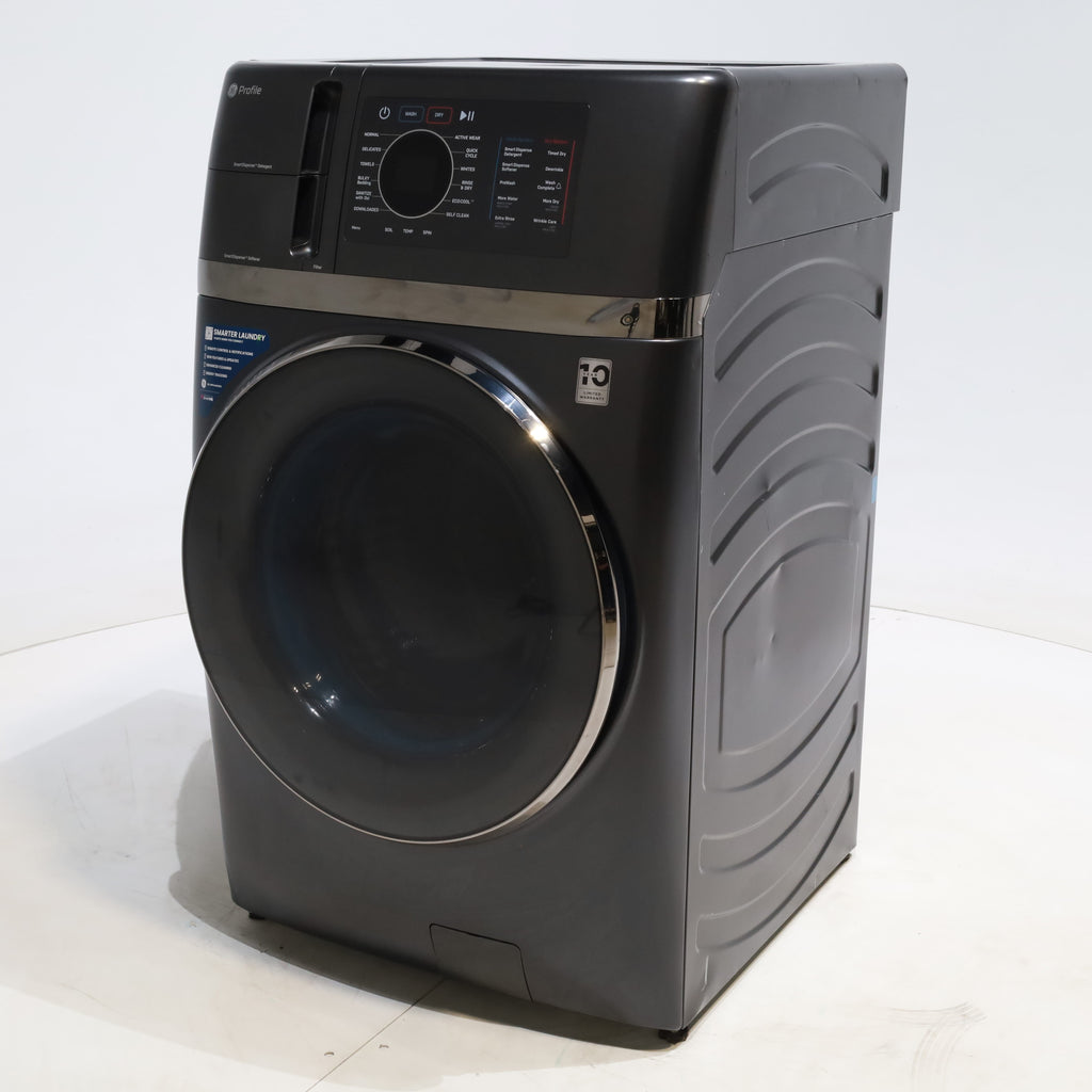 Pictures of Carbon Graphite ENERGY STAR  GE Profile 4.5 cu. ft. Capacity Front Load Combo Washing Machine and Electric Dryer with Ventless Heat Pump Technology - Scratch & Dent - Minor - Neu Appliance Outlet - Discount Appliance Outlet in Austin, Tx