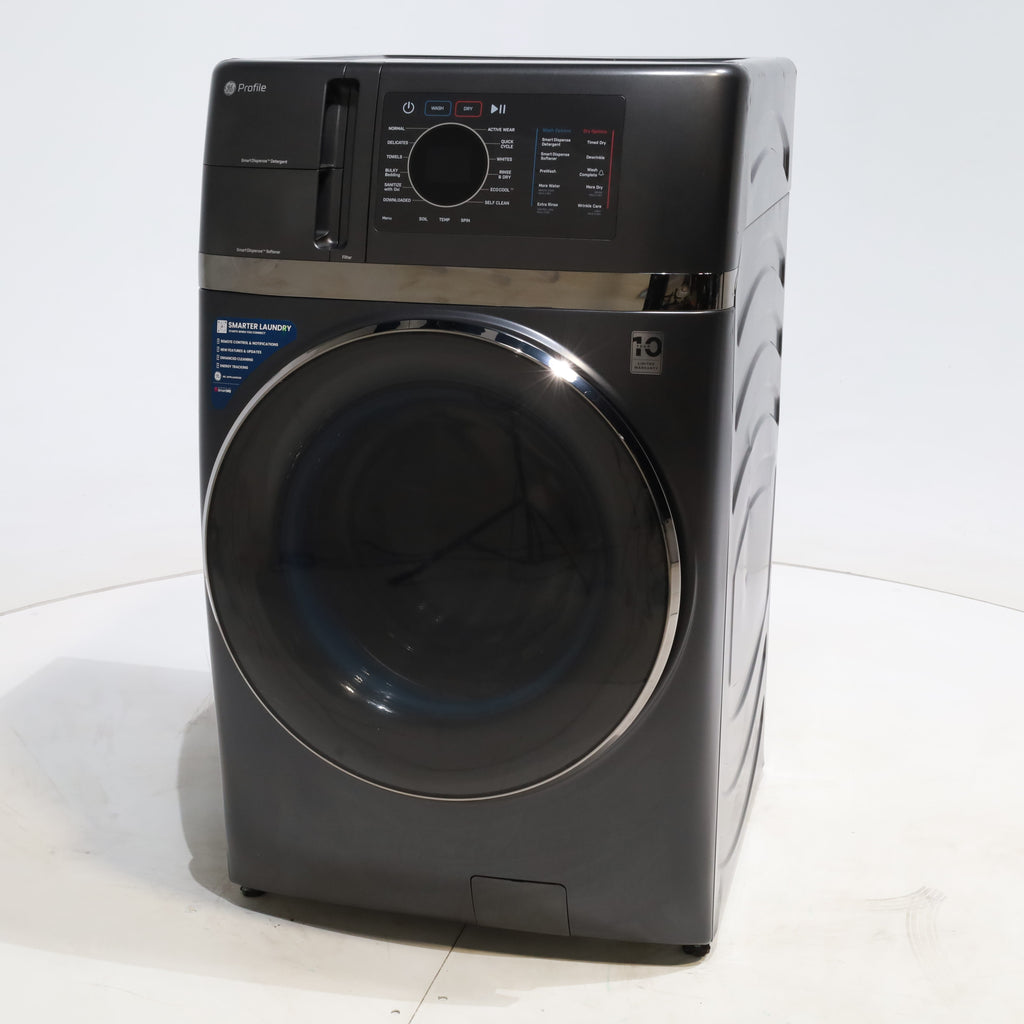 Pictures of Carbon Graphite ENERGY STAR  GE Profile 4.5 cu. ft. Capacity Front Load Combo Washing Machine and Electric Dryer with Ventless Heat Pump Technology - Scratch & Dent - Minor - Neu Appliance Outlet - Discount Appliance Outlet in Austin, Tx