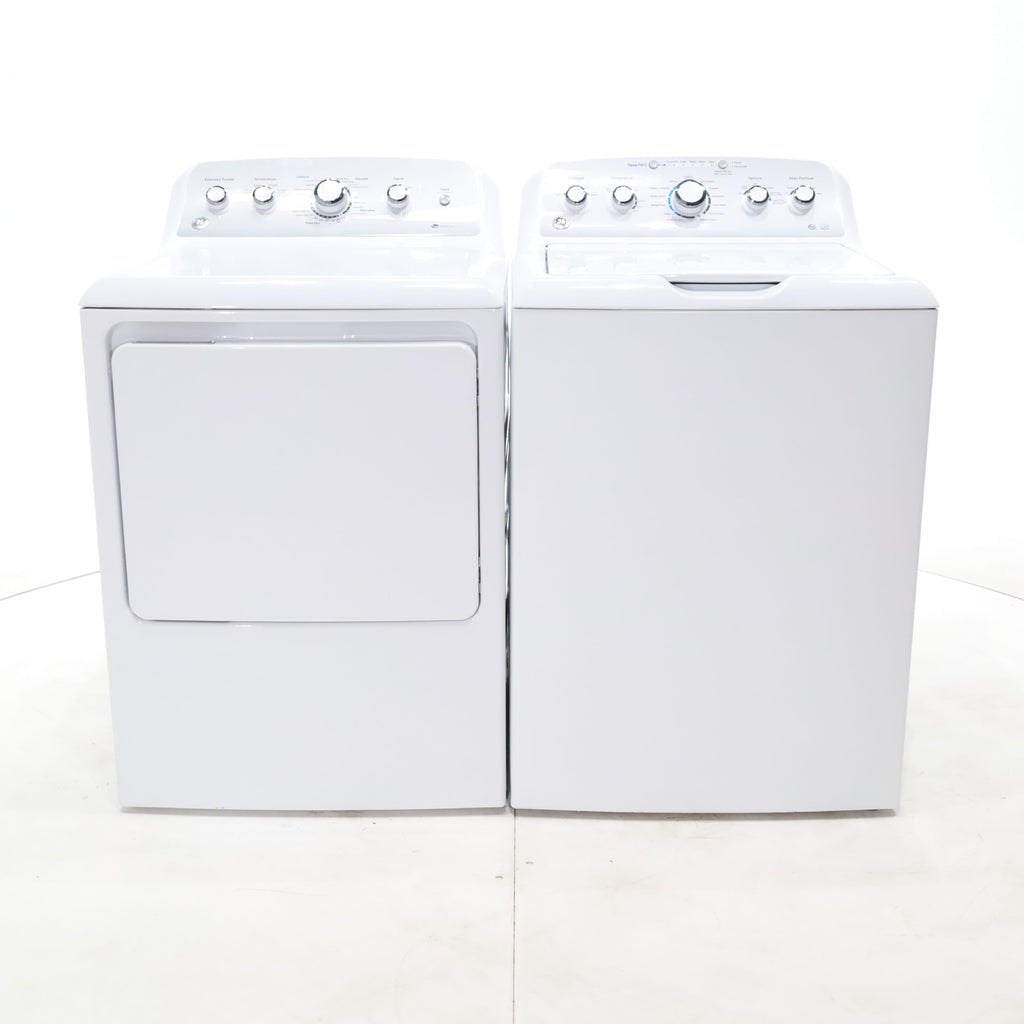 Pictures of ENERGY STAR GE  4.4 cu. ft. Top Load Washing Machine with Infusor Wash System and 7.2 cu. ft. Electric Dryer with HE Sensor Dry - Certified Refurbished - Neu Appliance Outlet - Discount Appliance Outlet in Austin, Tx