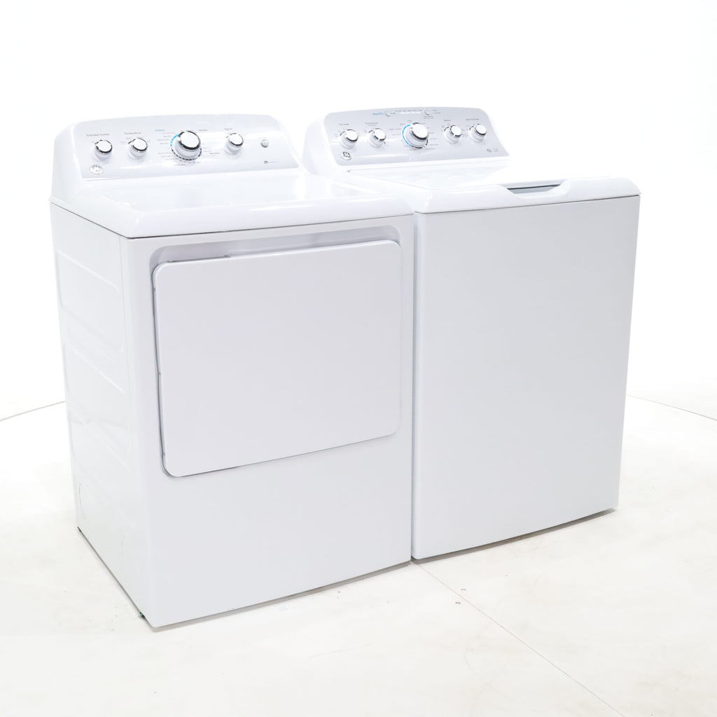 Pictures of ENERGY STAR GE  4.4 cu. ft. Top Load Washing Machine with Infusor Wash System and 7.2 cu. ft. Electric Dryer with HE Sensor Dry - Certified Refurbished - Neu Appliance Outlet - Discount Appliance Outlet in Austin, Tx