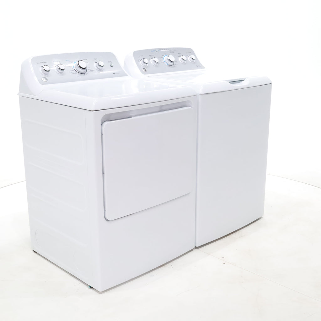Pictures of ENERGY STAR GE  4.4 cu. ft. Top Load Washing Machine with Infusor Wash System and 7.2 cu. ft. Electric Dryer with HE Sensor Dry - Certified Refurbished - Neu Appliance Outlet - Discount Appliance Outlet in Austin, Tx