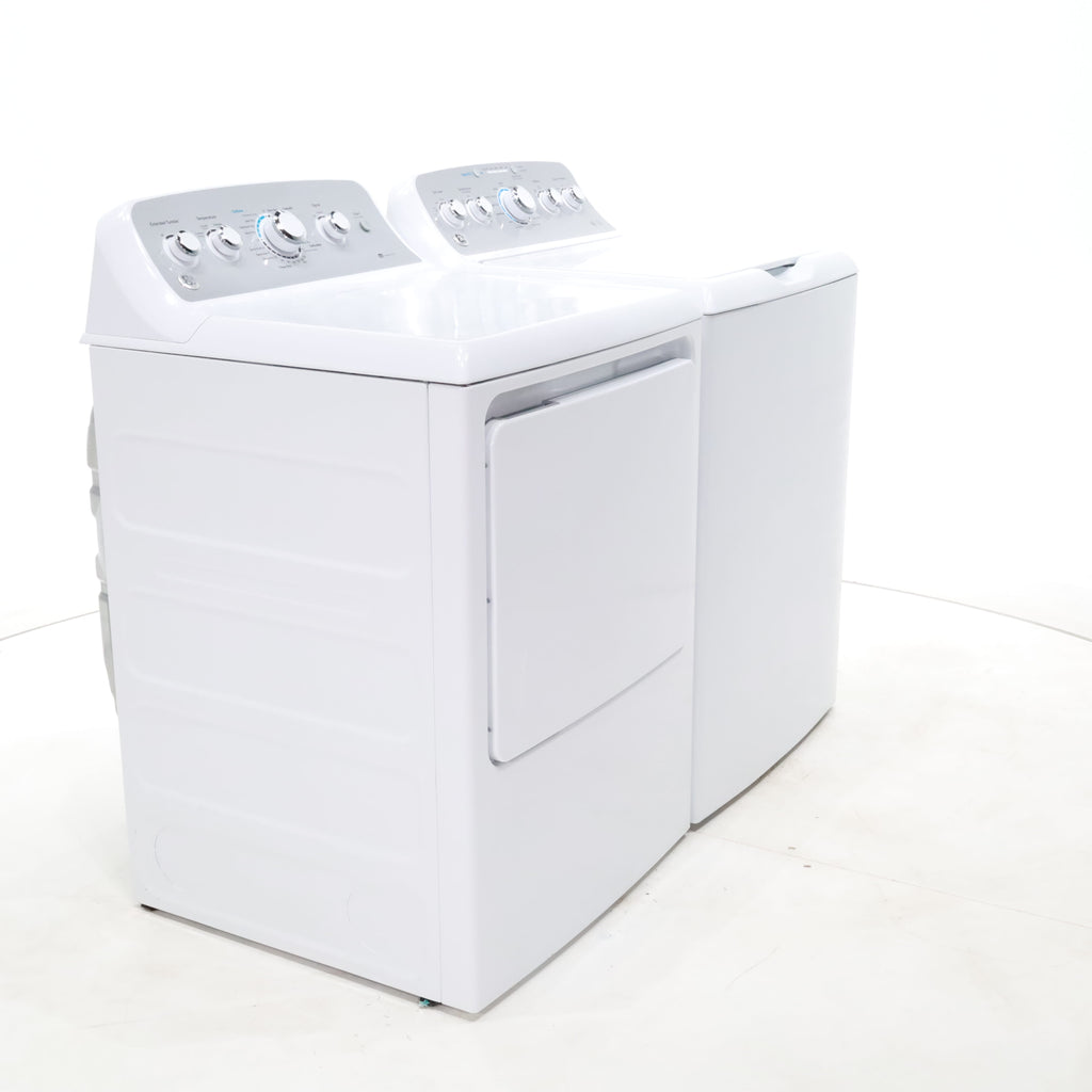 Pictures of ENERGY STAR GE  4.4 cu. ft. Top Load Washing Machine with Infusor Wash System and 7.2 cu. ft. Electric Dryer with HE Sensor Dry - Certified Refurbished - Neu Appliance Outlet - Discount Appliance Outlet in Austin, Tx