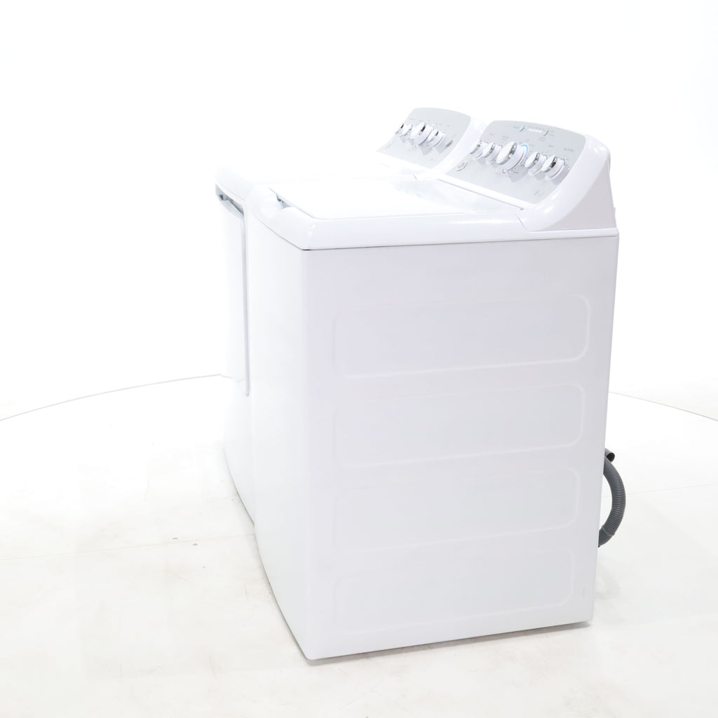 Pictures of ENERGY STAR GE  4.4 cu. ft. Top Load Washing Machine with Infusor Wash System and 7.2 cu. ft. Electric Dryer with HE Sensor Dry - Certified Refurbished - Neu Appliance Outlet - Discount Appliance Outlet in Austin, Tx