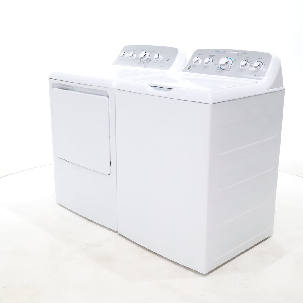 Pictures of ENERGY STAR GE  4.4 cu. ft. Top Load Washing Machine with Infusor Wash System and 7.2 cu. ft. Electric Dryer with HE Sensor Dry - Certified Refurbished - Neu Appliance Outlet - Discount Appliance Outlet in Austin, Tx