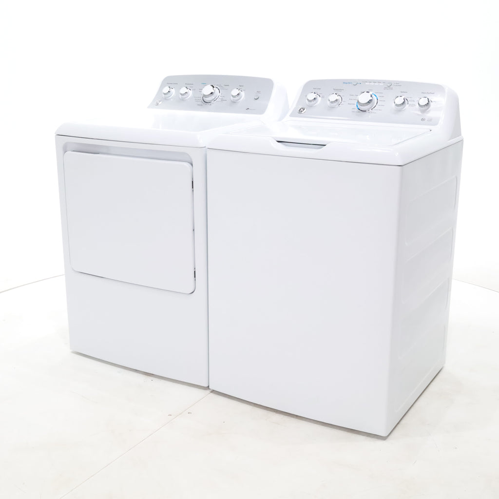 Pictures of ENERGY STAR GE  4.4 cu. ft. Top Load Washing Machine with Infusor Wash System and 7.2 cu. ft. Electric Dryer with HE Sensor Dry - Certified Refurbished - Neu Appliance Outlet - Discount Appliance Outlet in Austin, Tx