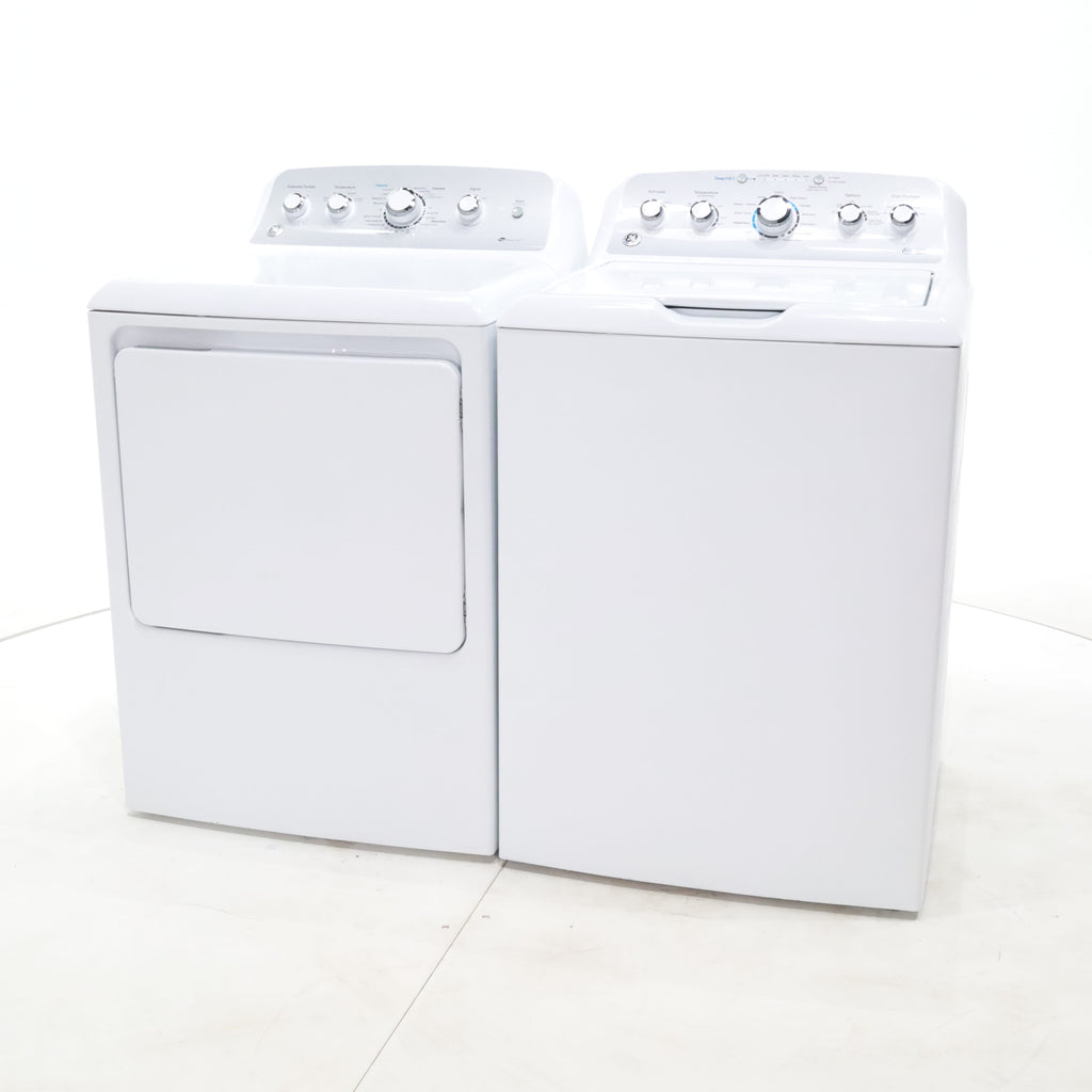 Pictures of ENERGY STAR GE  4.4 cu. ft. Top Load Washing Machine with Infusor Wash System and 7.2 cu. ft. Electric Dryer with HE Sensor Dry - Certified Refurbished - Neu Appliance Outlet - Discount Appliance Outlet in Austin, Tx