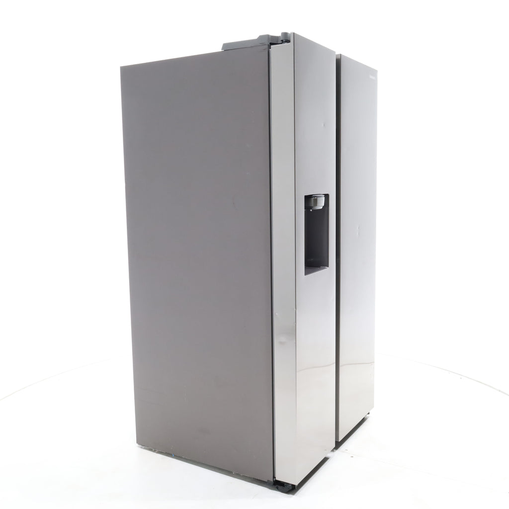 Pictures of Fingerprint Resistant Stainless Steel ENERGY STAR Samsung 27.4 cu. ft. Side by Side Refrigerator with Exterior Water and Ice Dispenser - Scratch & Dent - Moderate - Neu Appliance Outlet - Discount Appliance Outlet in Austin, Tx