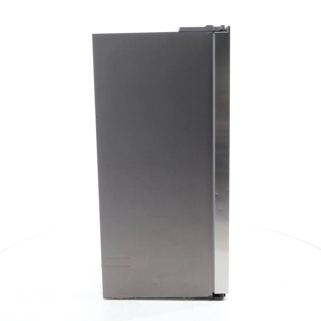 Pictures of Fingerprint Resistant Stainless Steel ENERGY STAR Samsung 27.4 cu. ft. Side by Side Refrigerator with Exterior Water and Ice Dispenser - Scratch & Dent - Moderate - Neu Appliance Outlet - Discount Appliance Outlet in Austin, Tx