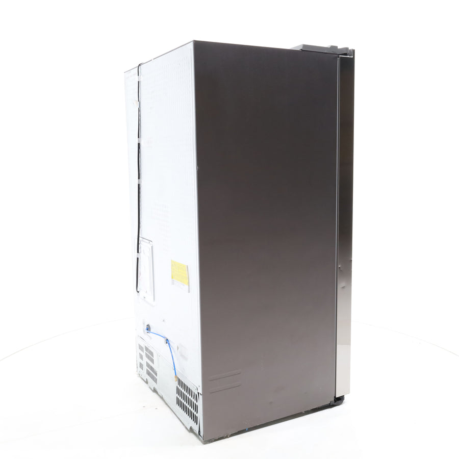 Fingerprint Resistant Stainless Steel ENERGY STAR Samsung 27.4 cu. ft. Side by Side Refrigerator with Exterior Water and Ice Dispenser - Scratch & Dent - Moderate