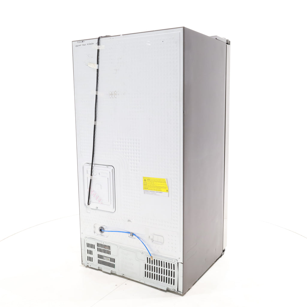 Pictures of Fingerprint Resistant Stainless Steel ENERGY STAR Samsung 27.4 cu. ft. Side by Side Refrigerator with Exterior Water and Ice Dispenser - Scratch & Dent - Moderate - Neu Appliance Outlet - Discount Appliance Outlet in Austin, Tx