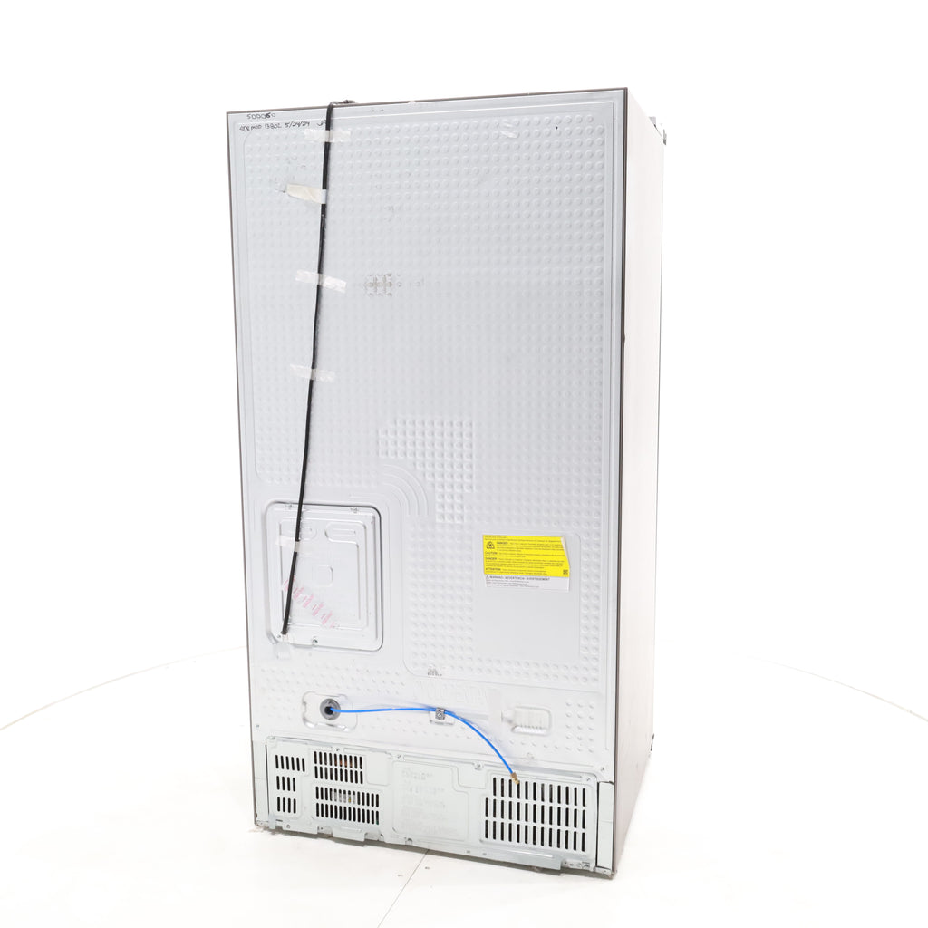 Pictures of Fingerprint Resistant Stainless Steel ENERGY STAR Samsung 27.4 cu. ft. Side by Side Refrigerator with Exterior Water and Ice Dispenser - Scratch & Dent - Moderate - Neu Appliance Outlet - Discount Appliance Outlet in Austin, Tx