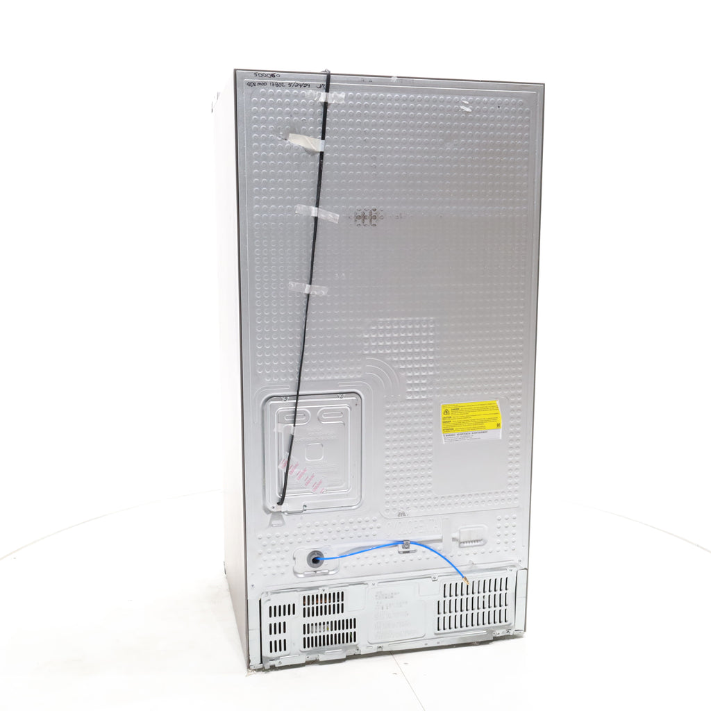 Pictures of Fingerprint Resistant Stainless Steel ENERGY STAR Samsung 27.4 cu. ft. Side by Side Refrigerator with Exterior Water and Ice Dispenser - Scratch & Dent - Moderate - Neu Appliance Outlet - Discount Appliance Outlet in Austin, Tx