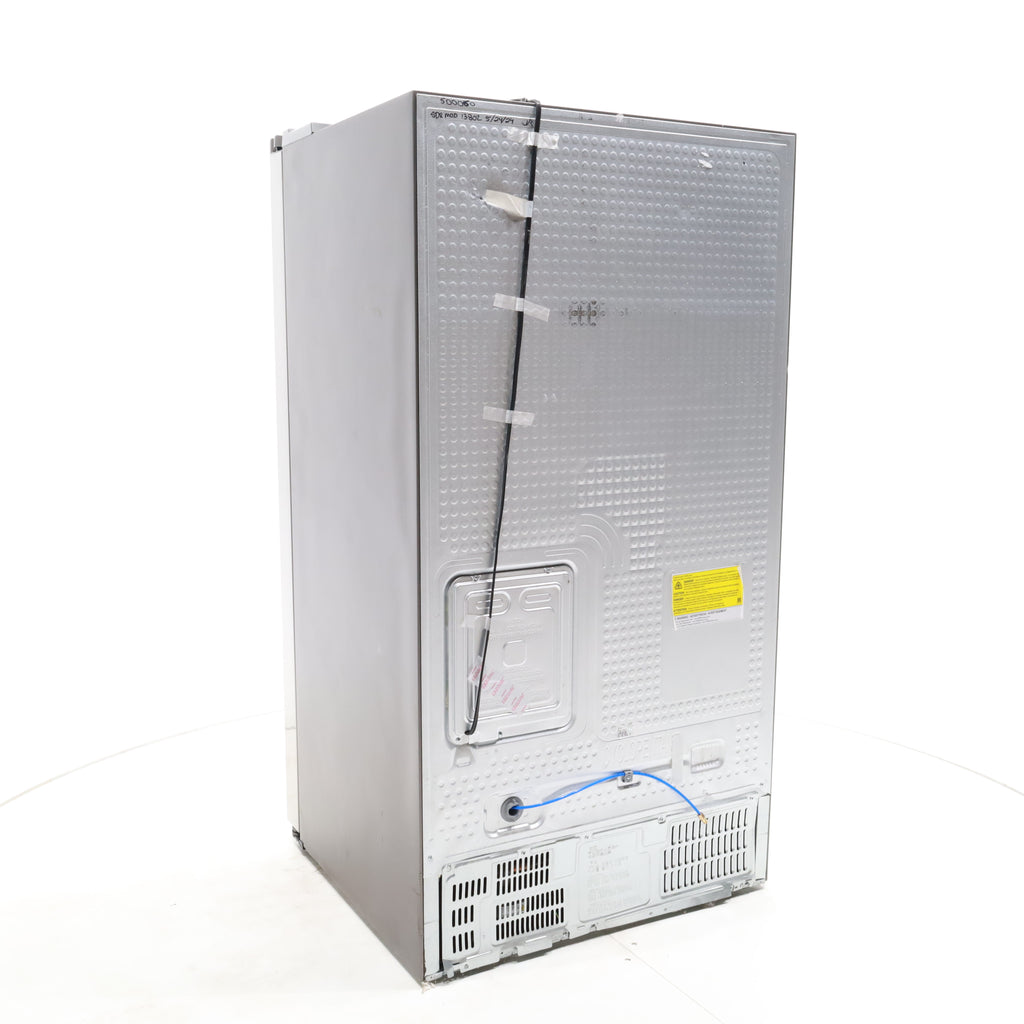 Pictures of Fingerprint Resistant Stainless Steel ENERGY STAR Samsung 27.4 cu. ft. Side by Side Refrigerator with Exterior Water and Ice Dispenser - Scratch & Dent - Moderate - Neu Appliance Outlet - Discount Appliance Outlet in Austin, Tx