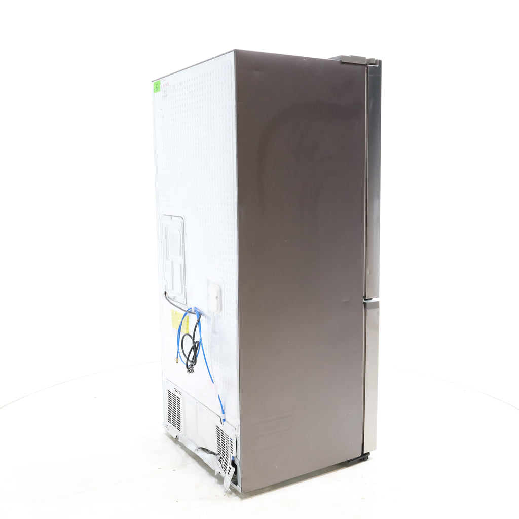 Pictures of 33 in. Wide Fingerprint Resistant Stainless Steel ENERGY STAR Smart Samsung  17.5 cu. ft. 3 Door French Door Refrigerator with Internal Ice Maker - Scratch & Dent - Moderate - Neu Appliance Outlet - Discount Appliance Outlet in Austin, Tx