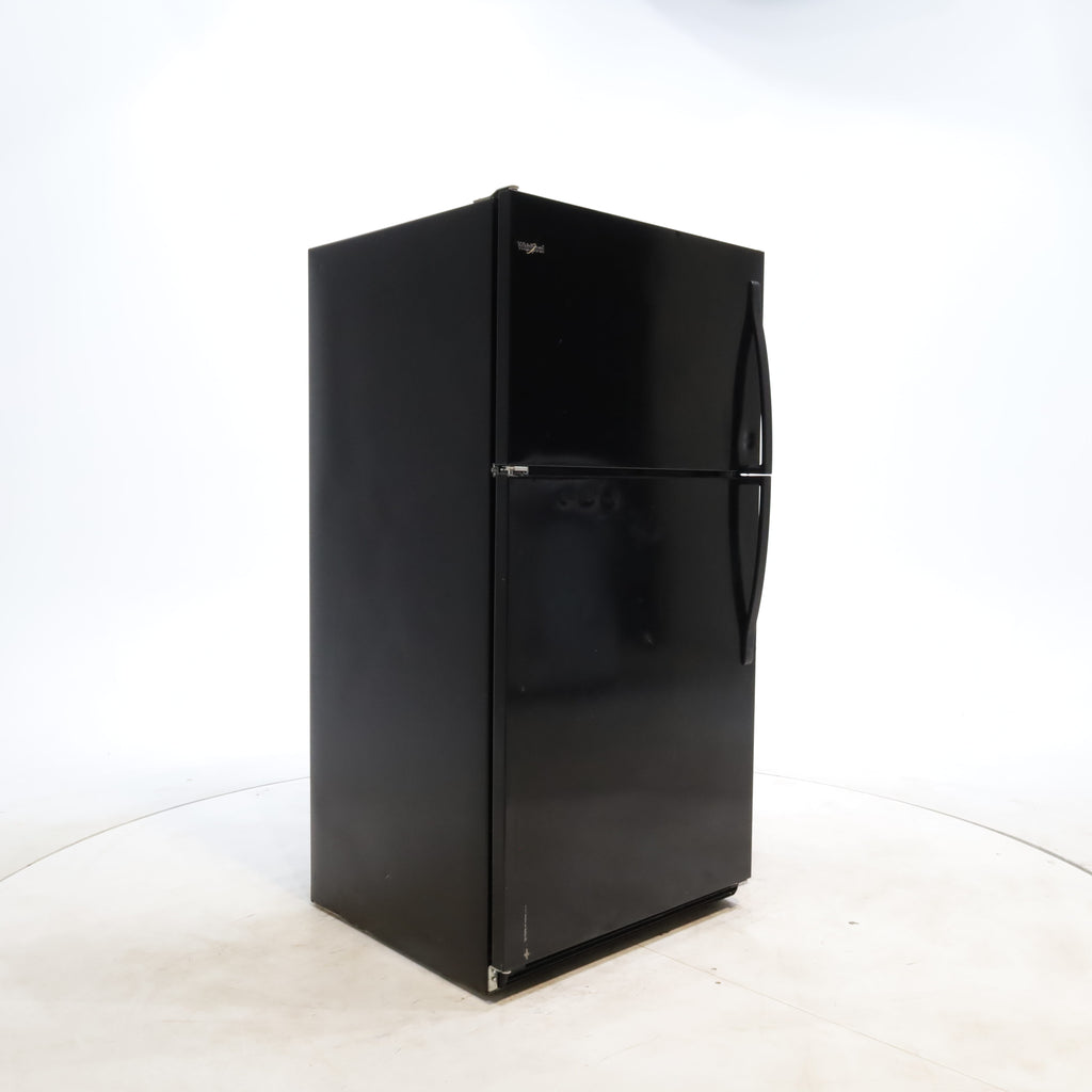 Pictures of 33 in. Wide Black Whirlpool 20.5 cu. ft. Top Freezer Refrigerator with Icemaker - Certified Refurbished - Neu Appliance Outlet - Discount Appliance Outlet in Austin, Tx