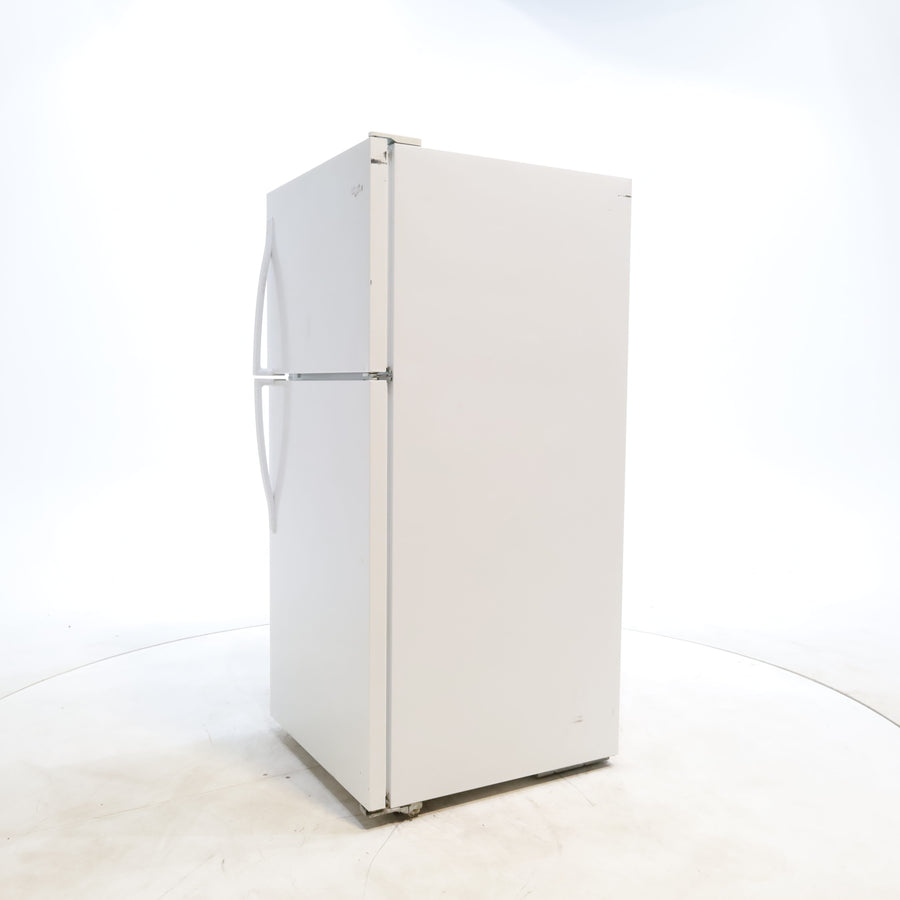 30 in. Wide White Whirlpool 18.2 cu. ft. Top Freezer Refrigerator with Icemaker - Certified Refurbished