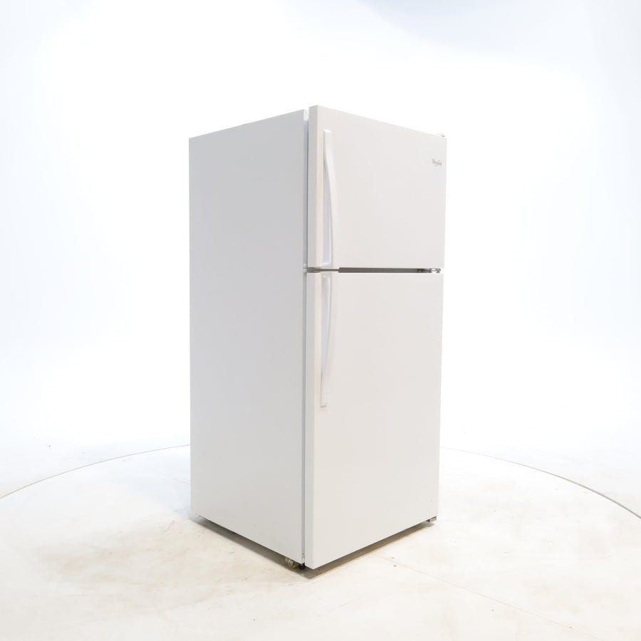 30 in. Wide White Whirlpool 18.2 cu. ft. Top Freezer Refrigerator with Icemaker - Certified Refurbished