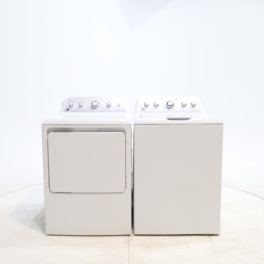 Pictures of ENERGY STAR GE  4.4 cu. ft. Top Load Washing Machine with Infusor Wash System and 7.2 cu. ft. Electric Dryer with HE Sensor Dry - Certified Refurbished - Neu Appliance Outlet - Discount Appliance Outlet in Austin, Tx