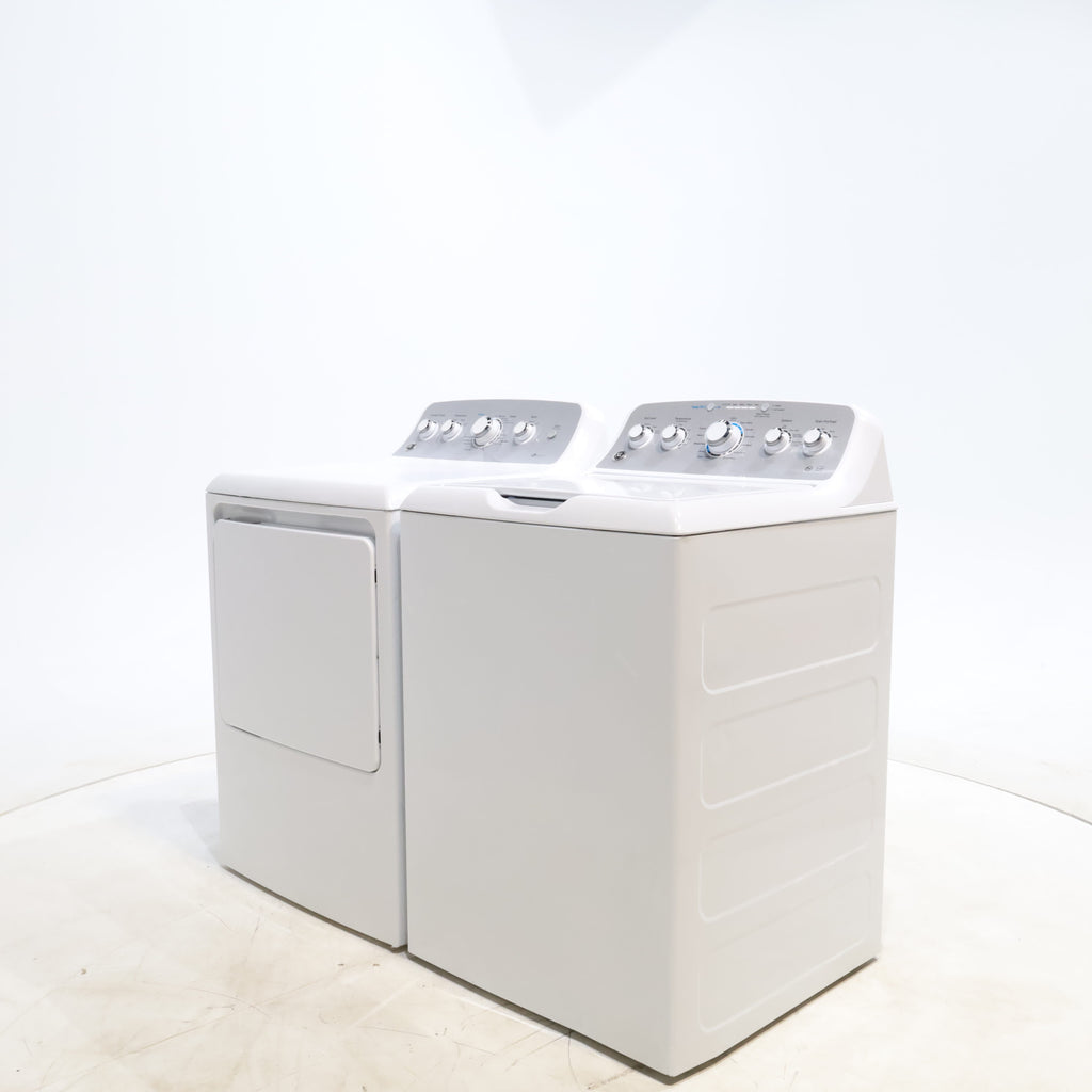 Pictures of ENERGY STAR GE  4.4 cu. ft. Top Load Washing Machine with Infusor Wash System and 7.2 cu. ft. Electric Dryer with HE Sensor Dry - Certified Refurbished - Neu Appliance Outlet - Discount Appliance Outlet in Austin, Tx