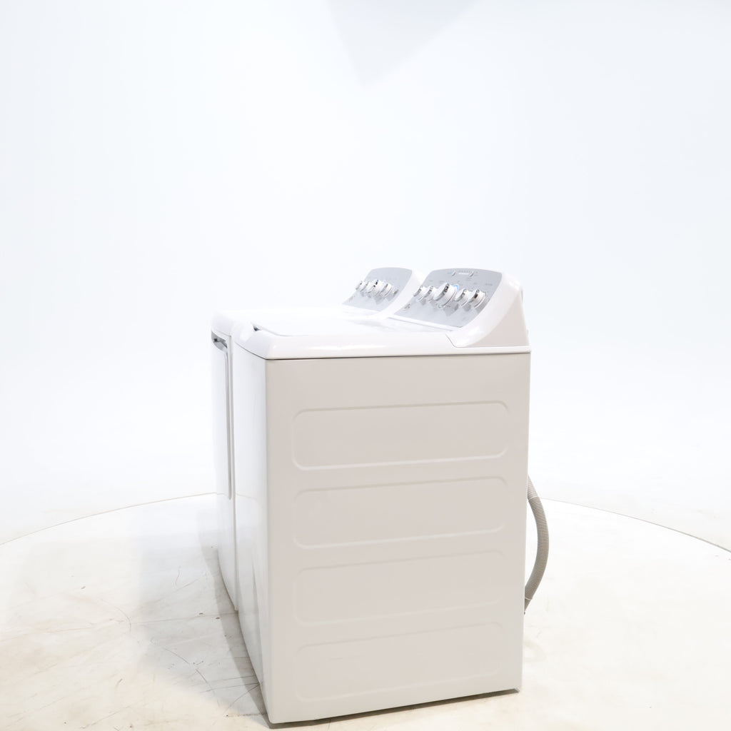 Pictures of ENERGY STAR GE  4.4 cu. ft. Top Load Washing Machine with Infusor Wash System and 7.2 cu. ft. Electric Dryer with HE Sensor Dry - Certified Refurbished - Neu Appliance Outlet - Discount Appliance Outlet in Austin, Tx