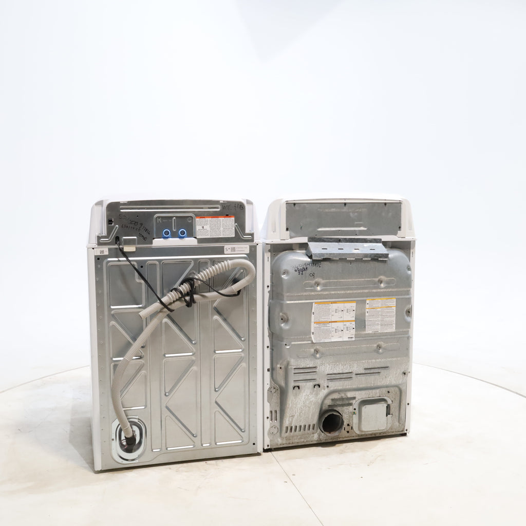 Pictures of ENERGY STAR GE  4.4 cu. ft. Top Load Washing Machine with Infusor Wash System and 7.2 cu. ft. Electric Dryer with HE Sensor Dry - Certified Refurbished - Neu Appliance Outlet - Discount Appliance Outlet in Austin, Tx