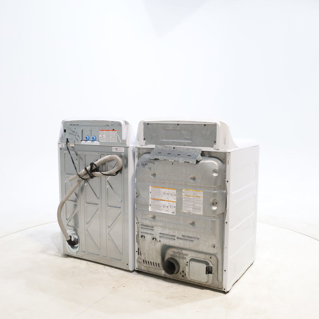 Pictures of ENERGY STAR GE  4.4 cu. ft. Top Load Washing Machine with Infusor Wash System and 7.2 cu. ft. Electric Dryer with HE Sensor Dry - Certified Refurbished - Neu Appliance Outlet - Discount Appliance Outlet in Austin, Tx