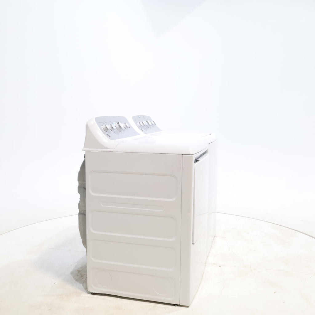 Pictures of ENERGY STAR GE  4.4 cu. ft. Top Load Washing Machine with Infusor Wash System and 7.2 cu. ft. Electric Dryer with HE Sensor Dry - Certified Refurbished - Neu Appliance Outlet - Discount Appliance Outlet in Austin, Tx