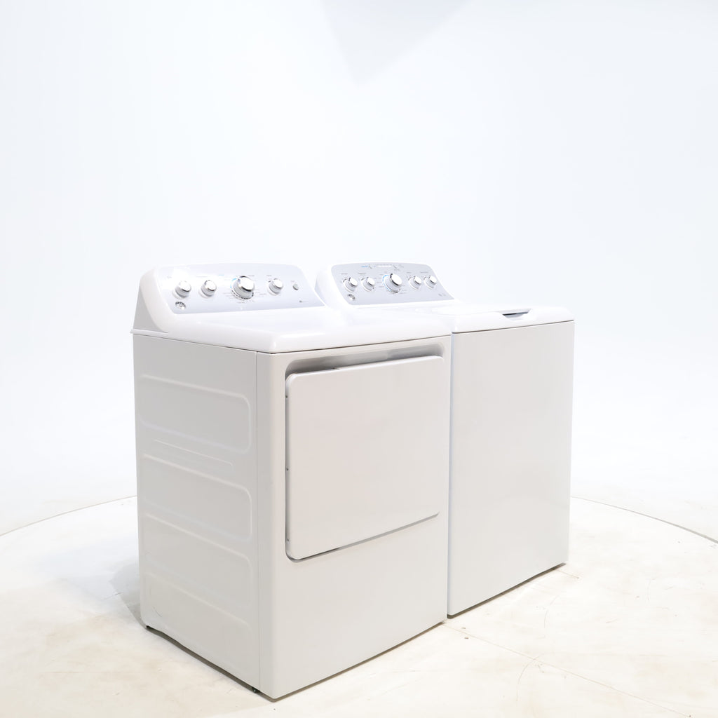 Pictures of ENERGY STAR GE  4.4 cu. ft. Top Load Washing Machine with Infusor Wash System and 7.2 cu. ft. Electric Dryer with HE Sensor Dry - Certified Refurbished - Neu Appliance Outlet - Discount Appliance Outlet in Austin, Tx