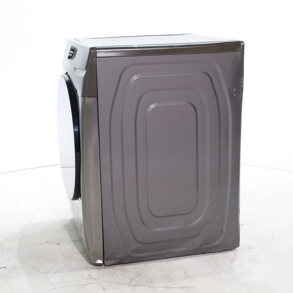 Pictures of Platinum Samsung 7.5 cu. ft. Front Load Electric Dryer with Steam- Scratch & Dent - Major - Neu Appliance Outlet - Discount Appliance Outlet in Austin, Tx