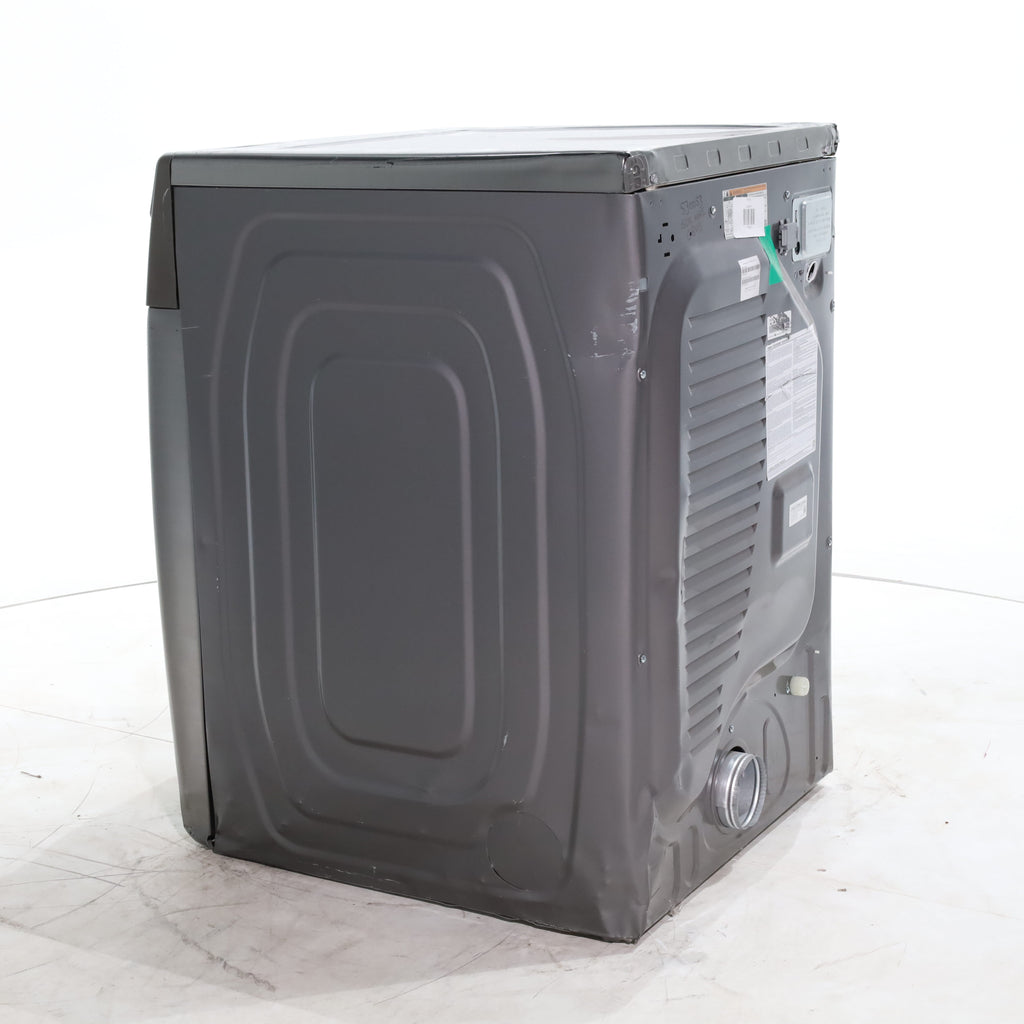 Pictures of Platinum Samsung 7.5 cu. ft. Front Load Electric Dryer with Steam- Scratch & Dent - Major - Neu Appliance Outlet - Discount Appliance Outlet in Austin, Tx