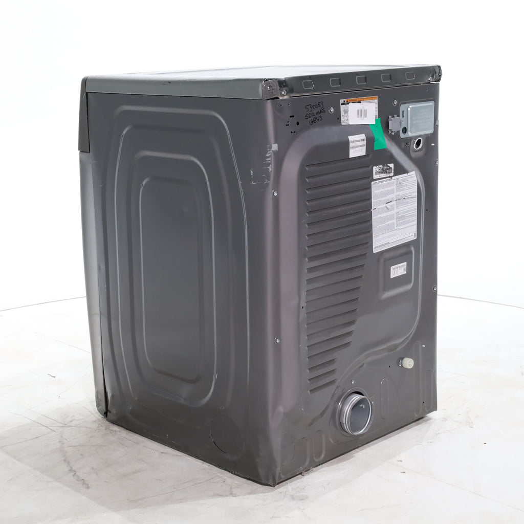 Pictures of Platinum Samsung 7.5 cu. ft. Front Load Electric Dryer with Steam- Scratch & Dent - Major - Neu Appliance Outlet - Discount Appliance Outlet in Austin, Tx