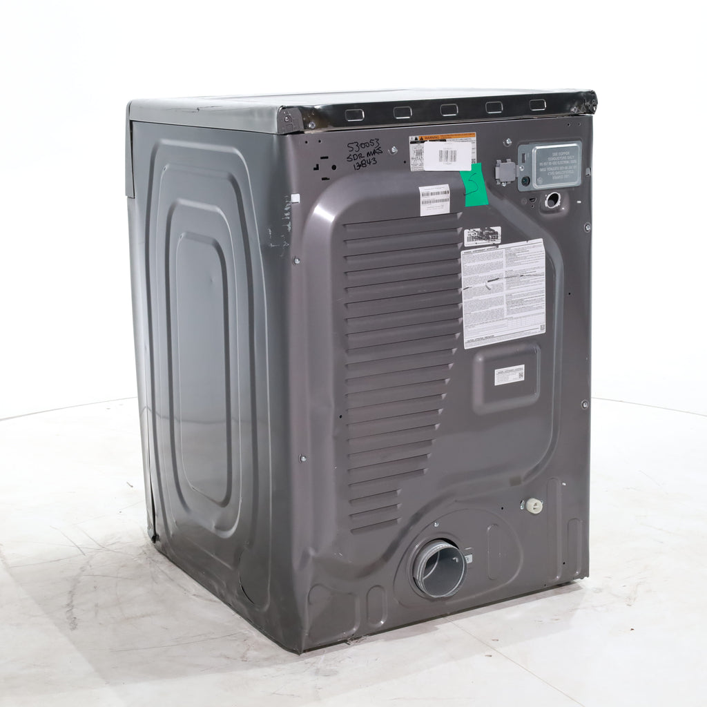 Pictures of Platinum Samsung 7.5 cu. ft. Front Load Electric Dryer with Steam- Scratch & Dent - Major - Neu Appliance Outlet - Discount Appliance Outlet in Austin, Tx