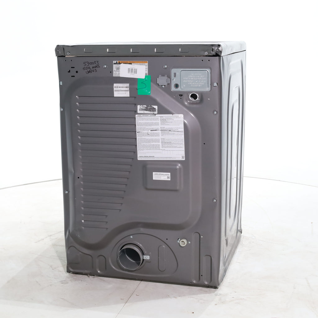 Pictures of Platinum Samsung 7.5 cu. ft. Front Load Electric Dryer with Steam- Scratch & Dent - Major - Neu Appliance Outlet - Discount Appliance Outlet in Austin, Tx