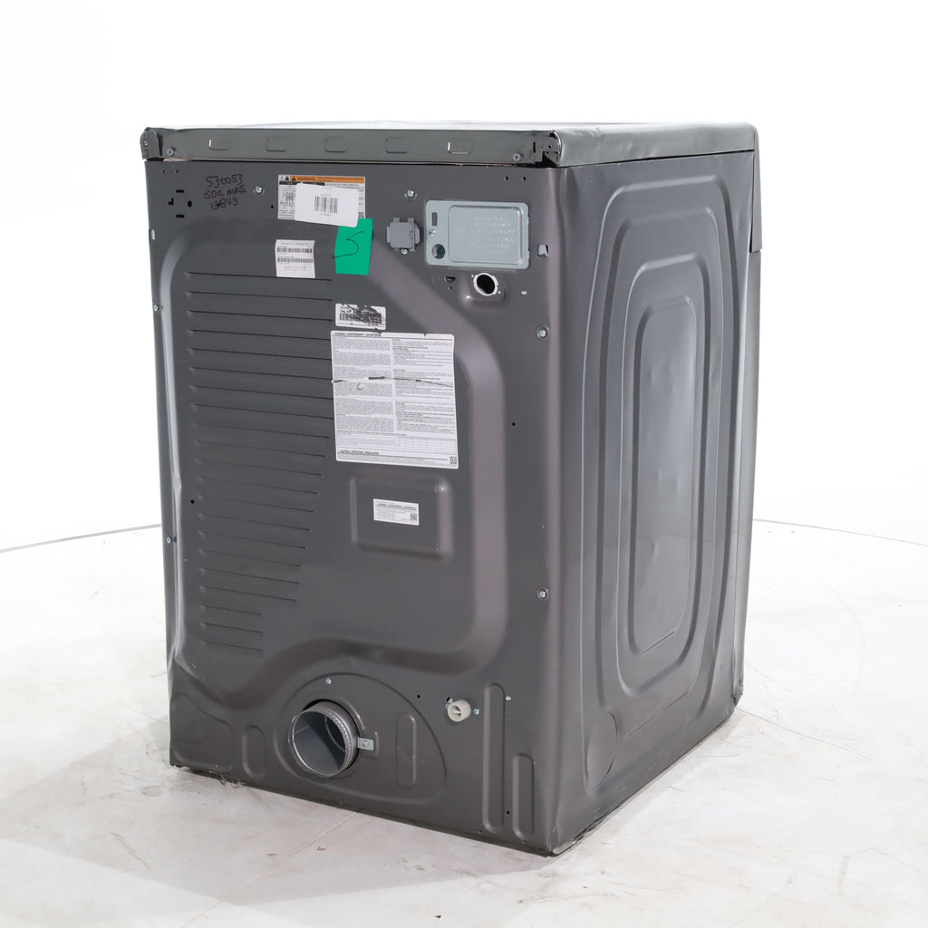 Pictures of Platinum Samsung 7.5 cu. ft. Front Load Electric Dryer with Steam- Scratch & Dent - Major - Neu Appliance Outlet - Discount Appliance Outlet in Austin, Tx