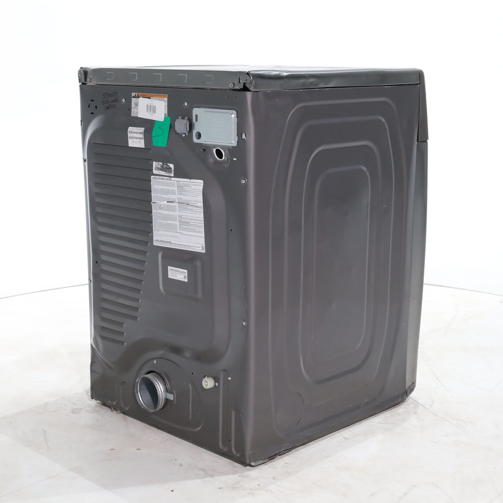 Pictures of Platinum Samsung 7.5 cu. ft. Front Load Electric Dryer with Steam- Scratch & Dent - Major - Neu Appliance Outlet - Discount Appliance Outlet in Austin, Tx