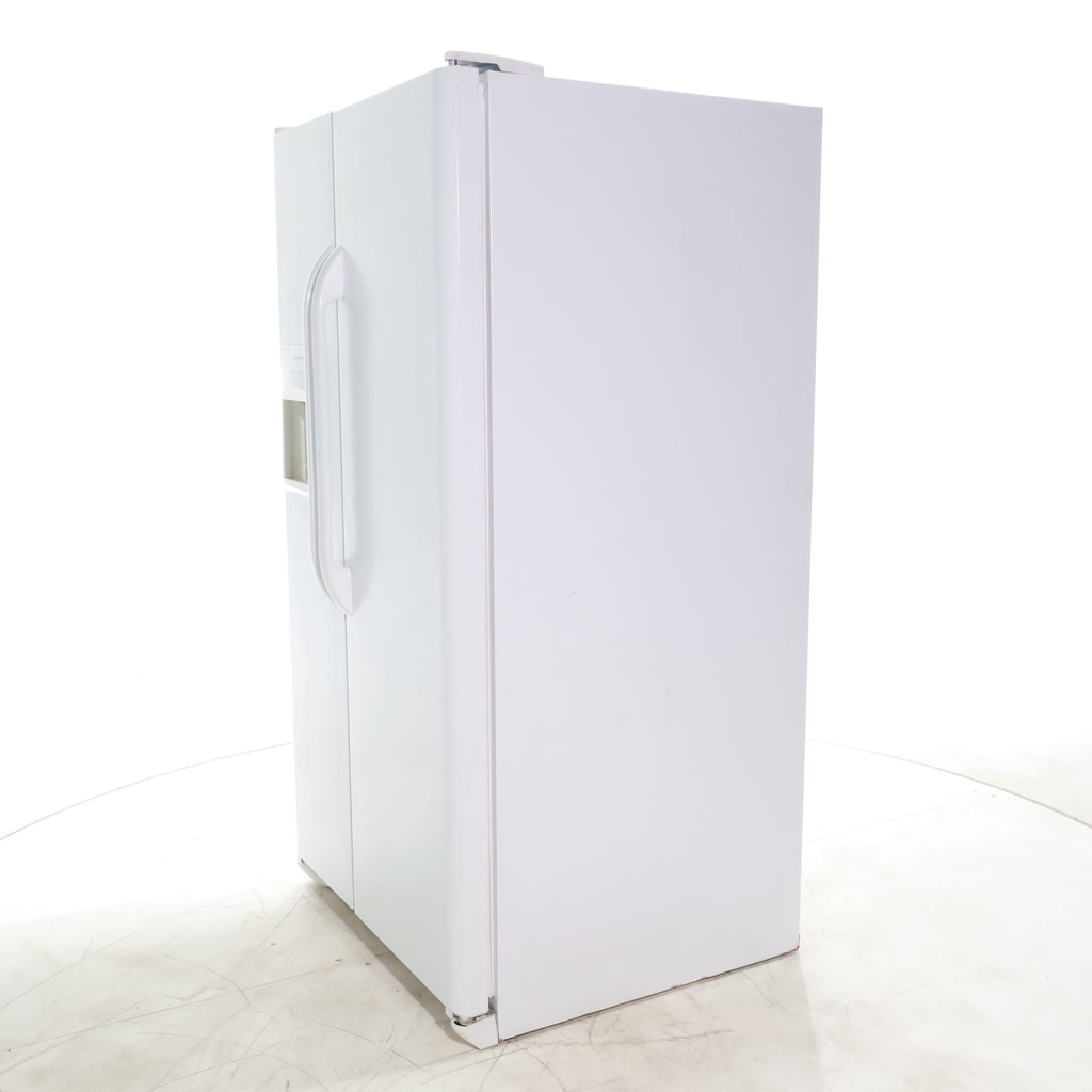 Pictures of White Frigidaire 25.6 cu. ft. Side by Side Refrigerator with External Water and Ice Dispenser - Certified Refurbished - Neu Appliance Outlet - Discount Appliance Outlet in Austin, Tx
