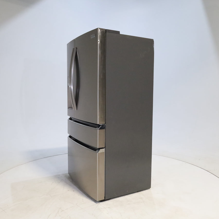 Counter-Depth Smudge-Proof Stainless Steel ENERGY STAR Frigidaire Gallery 21.5 cu. ft 4 Door French Door Refrigerator with OpenAccess Door - Scratch & Dent - Moderate