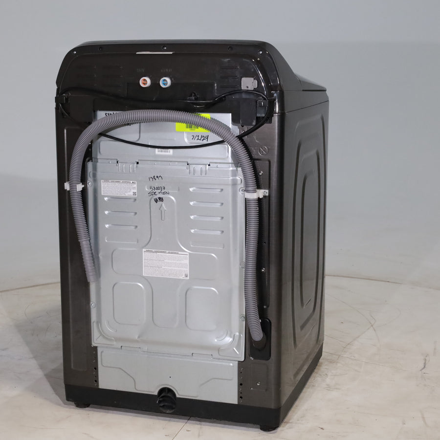 Black Stainless Steel ENERGY STAR Samsung 5.0 cu. ft. Top Load Washer with Active Water Jet - Scratch & Dent - Minor