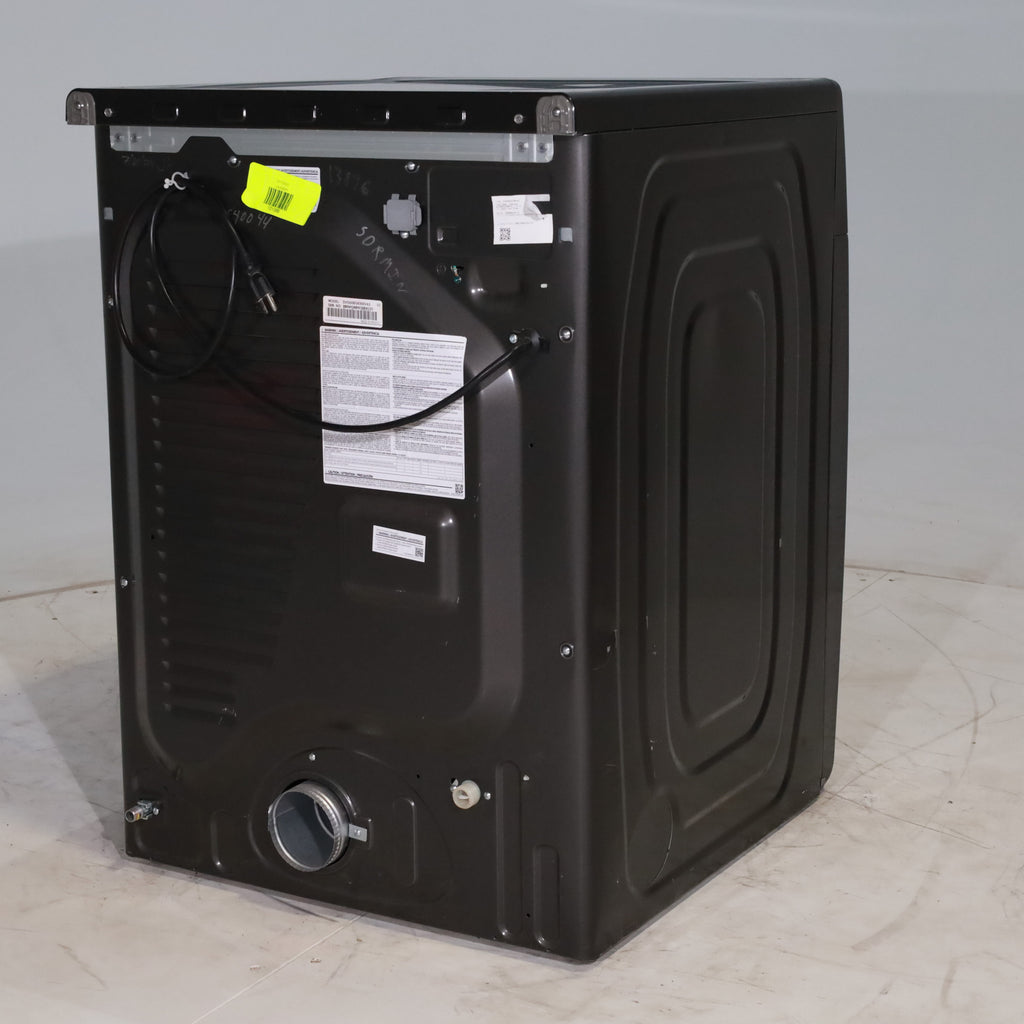 Pictures of Fingerprint Resistant Black Stainless Steel ENERGY STAR Samsung 7.5 cu. ft. Frontload Gas Dryer with Steam- Scratch & Dent - Minor - Neu Appliance Outlet - Discount Appliance Outlet in Austin, Tx