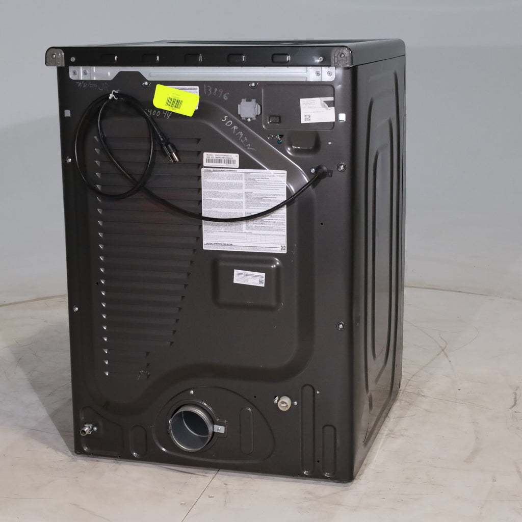 Pictures of Fingerprint Resistant Black Stainless Steel ENERGY STAR Samsung 7.5 cu. ft. Frontload Gas Dryer with Steam- Scratch & Dent - Minor - Neu Appliance Outlet - Discount Appliance Outlet in Austin, Tx