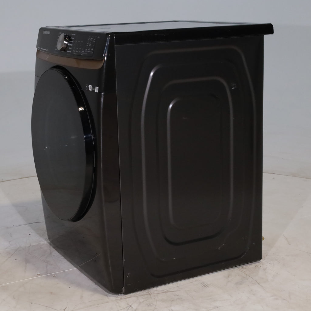 Pictures of Fingerprint Resistant Black Stainless Steel ENERGY STAR Samsung 7.5 cu. ft. Frontload Gas Dryer with Steam- Scratch & Dent - Minor - Neu Appliance Outlet - Discount Appliance Outlet in Austin, Tx