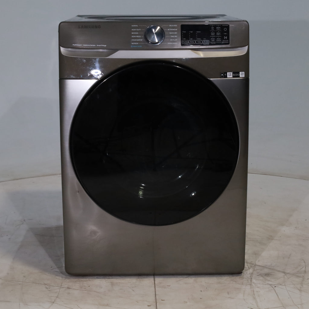 Pictures of Platinum Samsung 7.5 cu. ft. Front Load Electric Dryer with Steam - Scratch & Dent - Minor - Neu Appliance Outlet - Discount Appliance Outlet in Austin, Tx