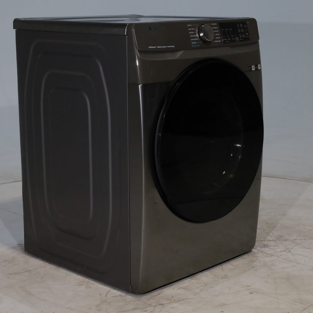 Pictures of Platinum Samsung 7.5 cu. ft. Front Load Electric Dryer with Steam - Scratch & Dent - Minor - Neu Appliance Outlet - Discount Appliance Outlet in Austin, Tx