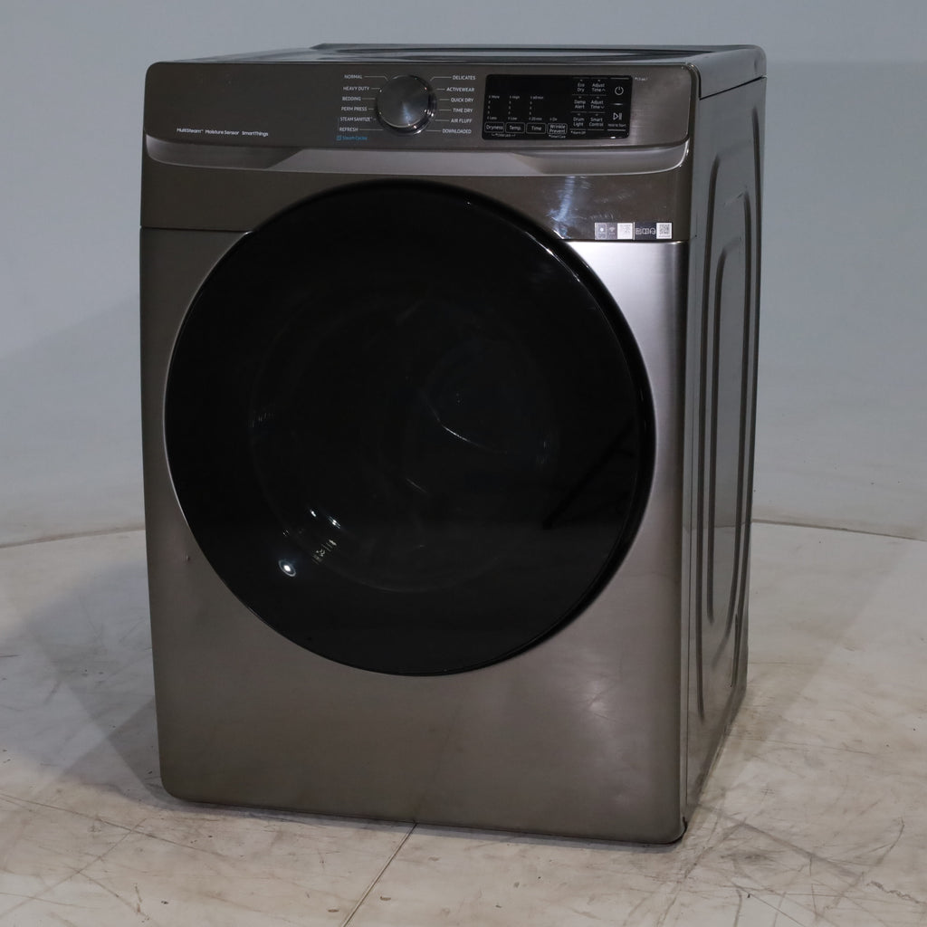 Pictures of Platinum Samsung 7.5 cu. ft. Front Load Electric Dryer with Steam - Scratch & Dent - Minor - Neu Appliance Outlet - Discount Appliance Outlet in Austin, Tx