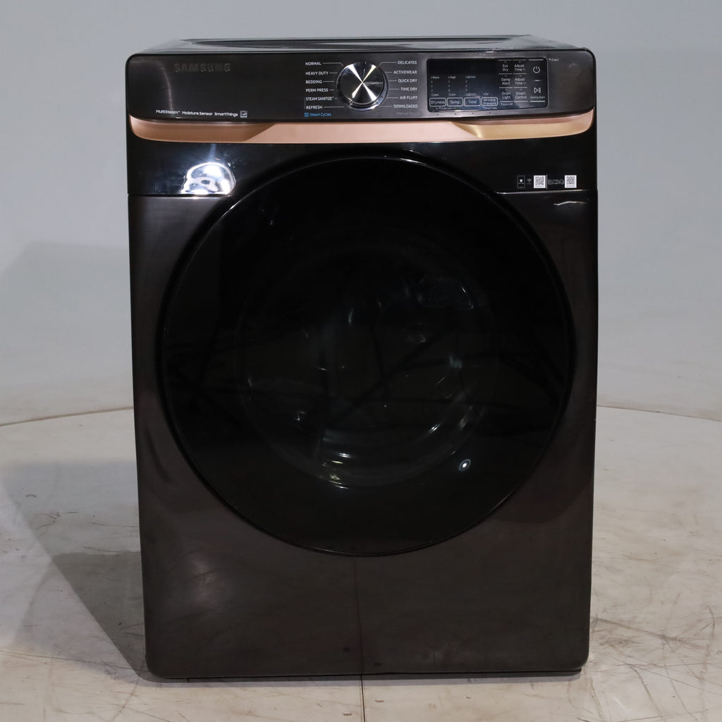 Pictures of Brushed Black ENERGY STAR Samsung 7.5 cu. ft. Frontload Electric Dryer with Steam - Scratch & Dent - Minor - Neu Appliance Outlet - Discount Appliance Outlet in Austin, Tx