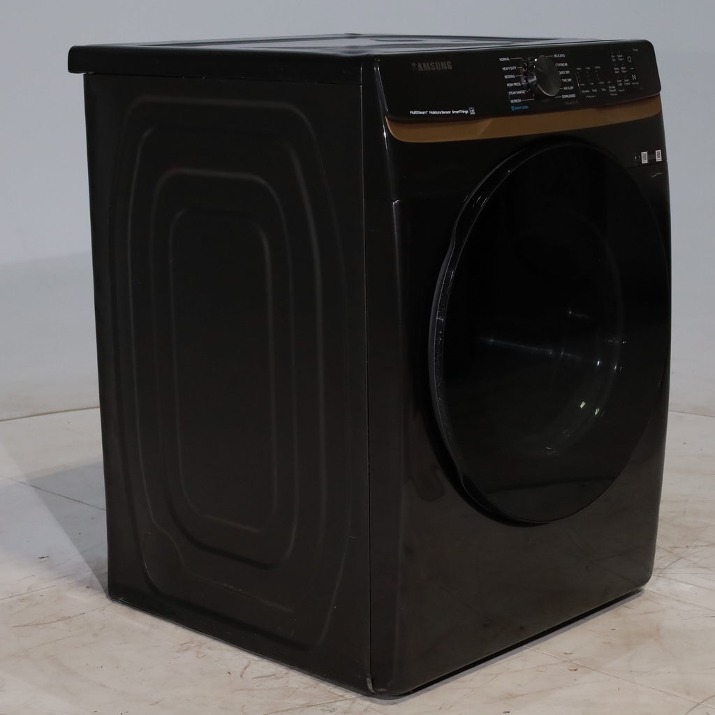 Pictures of Brushed Black ENERGY STAR Samsung 7.5 cu. ft. Frontload Electric Dryer with Steam - Scratch & Dent - Minor - Neu Appliance Outlet - Discount Appliance Outlet in Austin, Tx