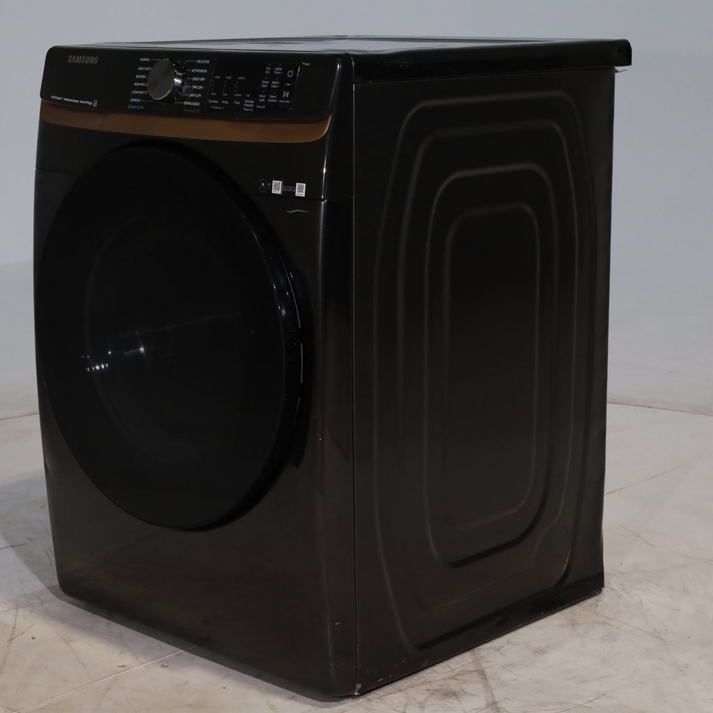 Pictures of Brushed Black ENERGY STAR Samsung 7.5 cu. ft. Frontload Electric Dryer with Steam - Scratch & Dent - Minor - Neu Appliance Outlet - Discount Appliance Outlet in Austin, Tx